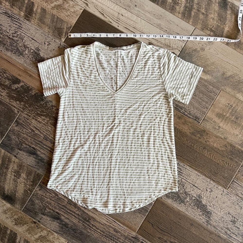 Liverpool green striped tee